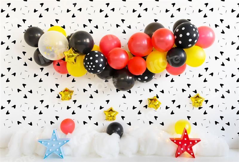 Kate Birthday Balloons Star Backdrop Designed by Uta Mueller Photography -UK