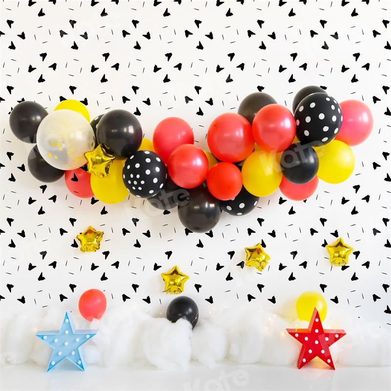 Kate Birthday Balloons Star Backdrop Designed by Uta Mueller Photography -UK