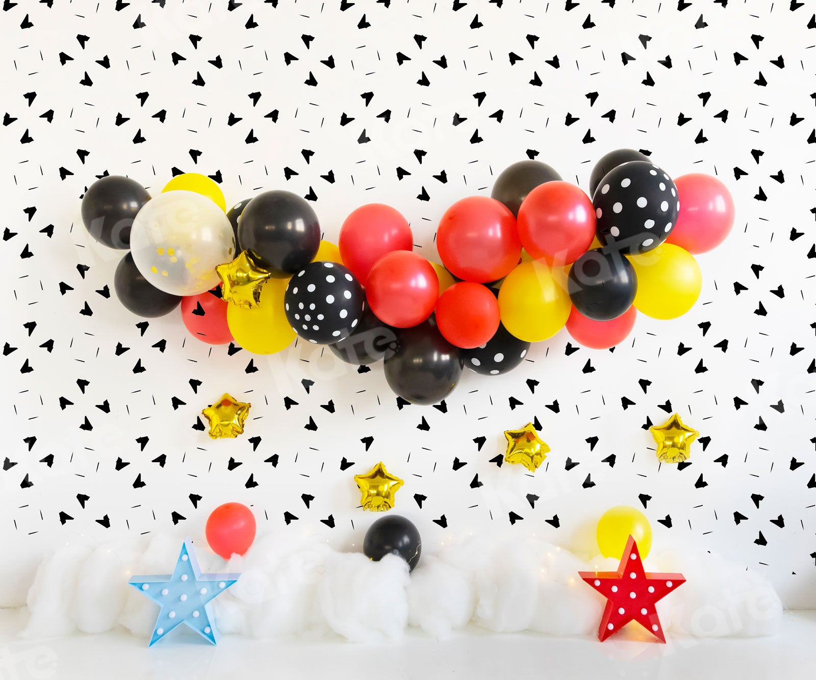 Kate Birthday Balloons Star Backdrop Designed by Uta Mueller Photography -UK