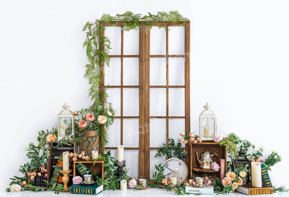 Kate Spring Tea Flower Garden Cake Smash Backdrop Designed by Emetselch -UK