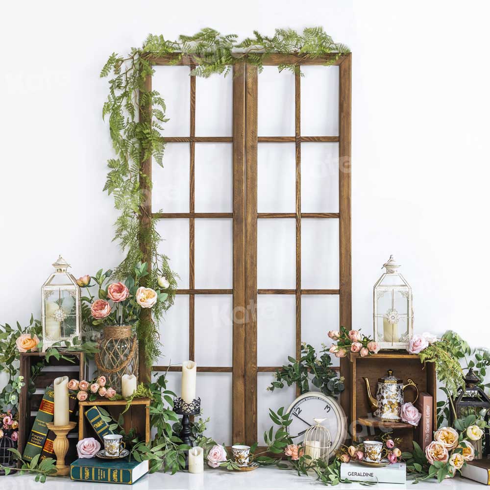 Kate Spring Tea Flower Garden Cake Smash Backdrop Designed by Emetselch -UK