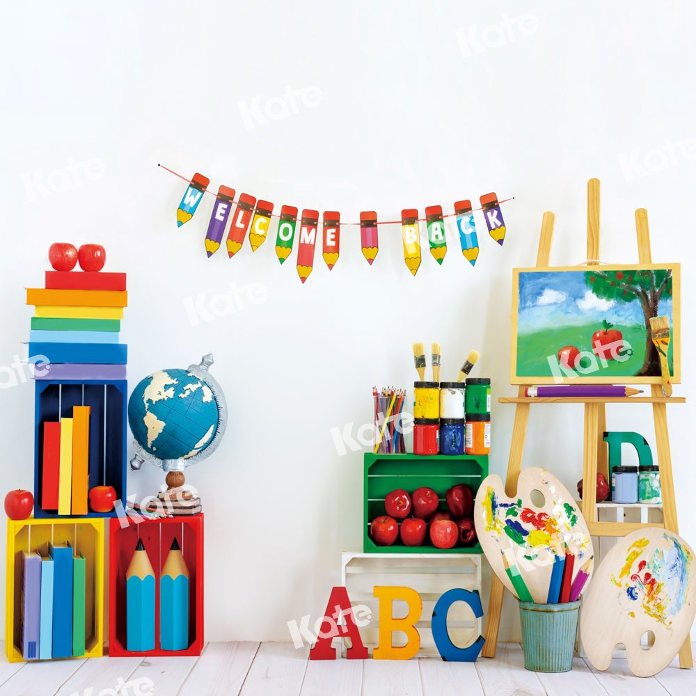 Kate Back to School Artist Backdrop Designed by Emetselch -UK