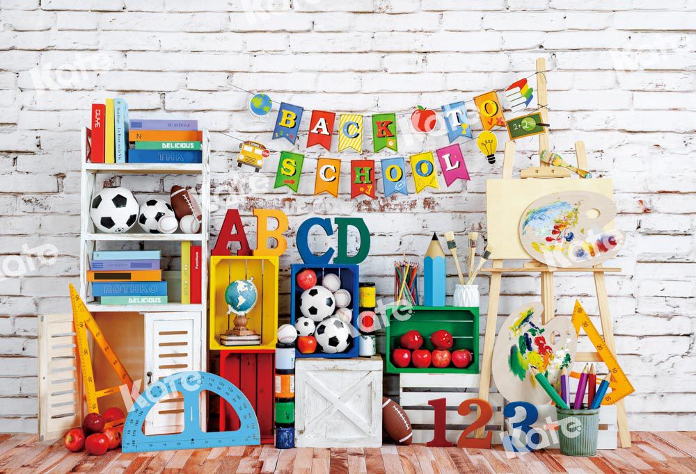 Kate Back to School Children Backdrop Designed by Emetselch -UK