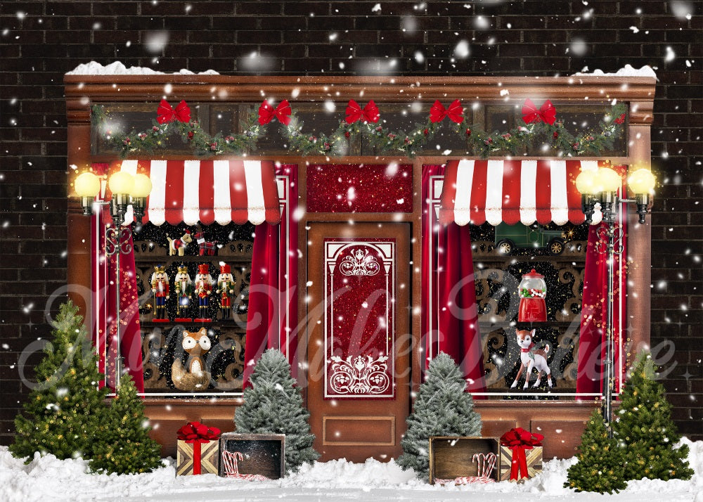 Kate Christmas Winter Candy Vintage Backdrop Designed by Mini MakeBelieve -UK