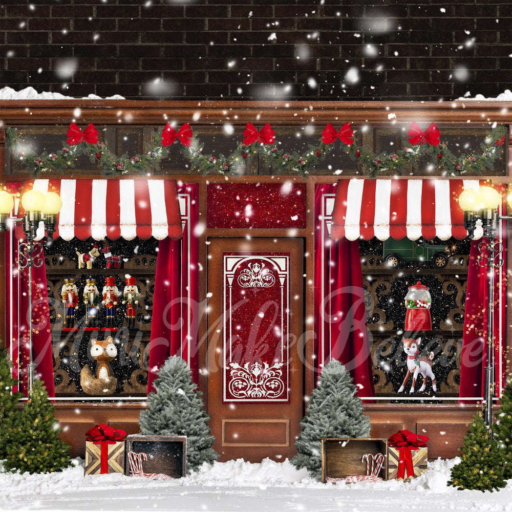 Kate Christmas Winter Candy Vintage Backdrop Designed by Mini MakeBelieve -UK