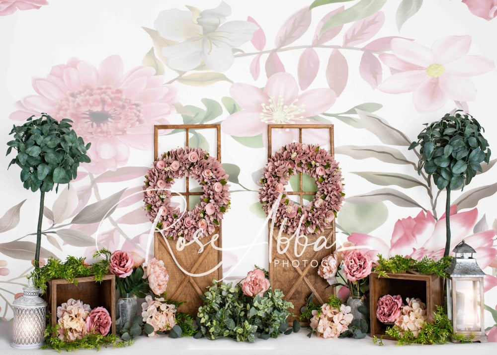 Kate Spring Park Floral Backdrop Designed By Rose Abbas -UK