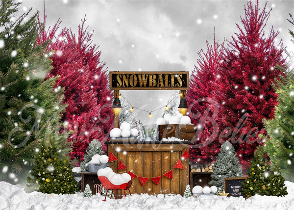 Kate Winter Snowball Stand Backdrop Designed by Mini MakeBelieve -UK