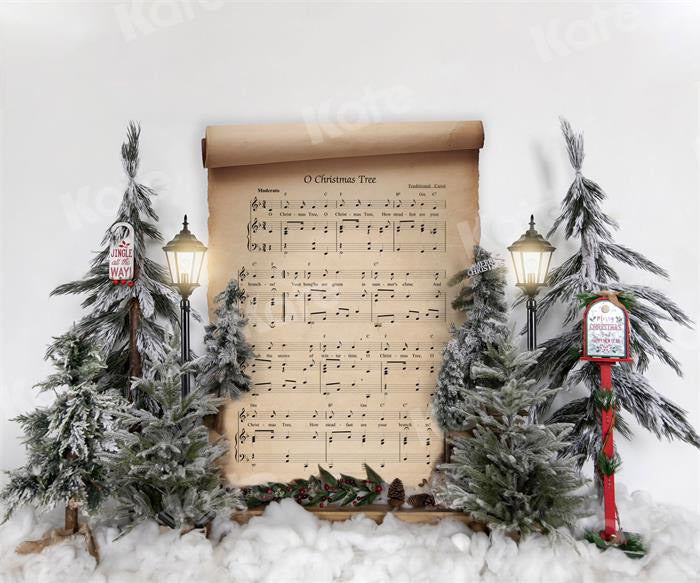 Kate Christmas Song Book Backdrop Designed by Uta Mueller Photography -UK