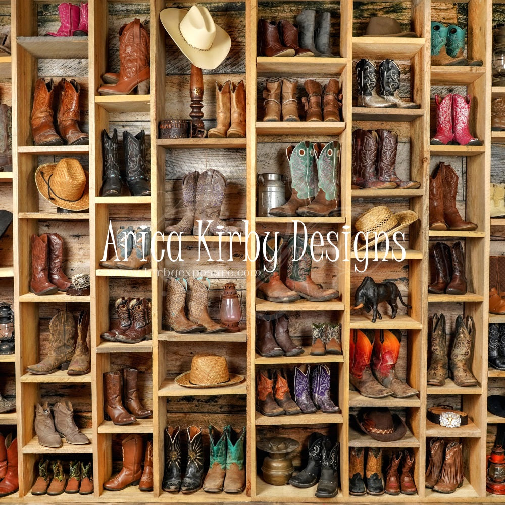 Kate Cowboy Boots Backdrop designed by Arica Kirby -UK