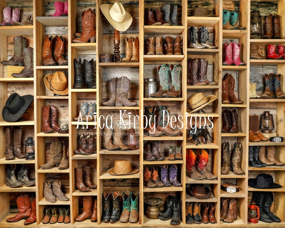 Kate Cowboy Boots Backdrop designed by Arica Kirby -UK