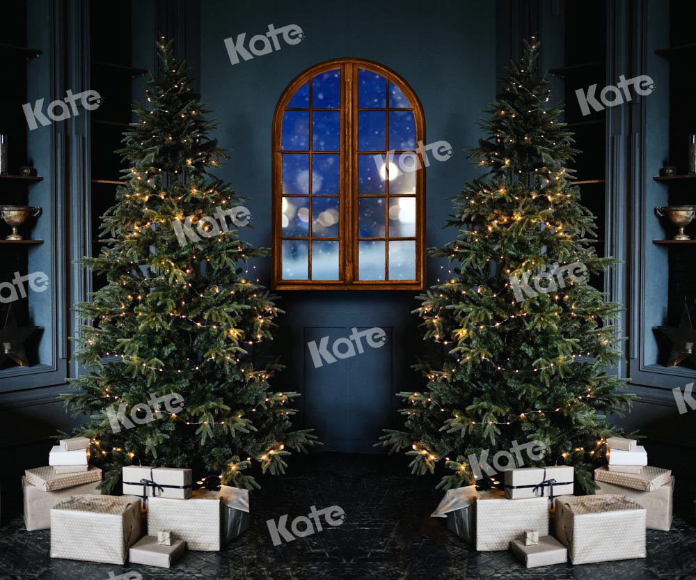 Kate Christmas Window Night Gifts Backdrop Designed by Chain Photography -UK
