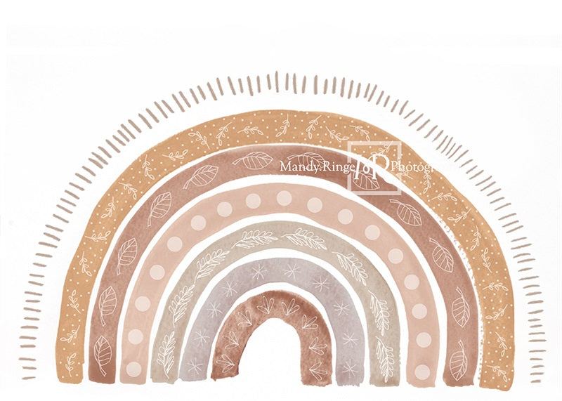 Kate Boho Doodle Rainbow Backdrop Designed by Mandy Ringe Photography -UK