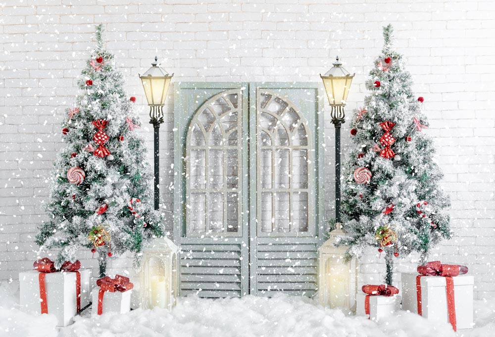 Kate Christmas Snowy Trees Backdrop Designed by Uta Mueller Photography -UK