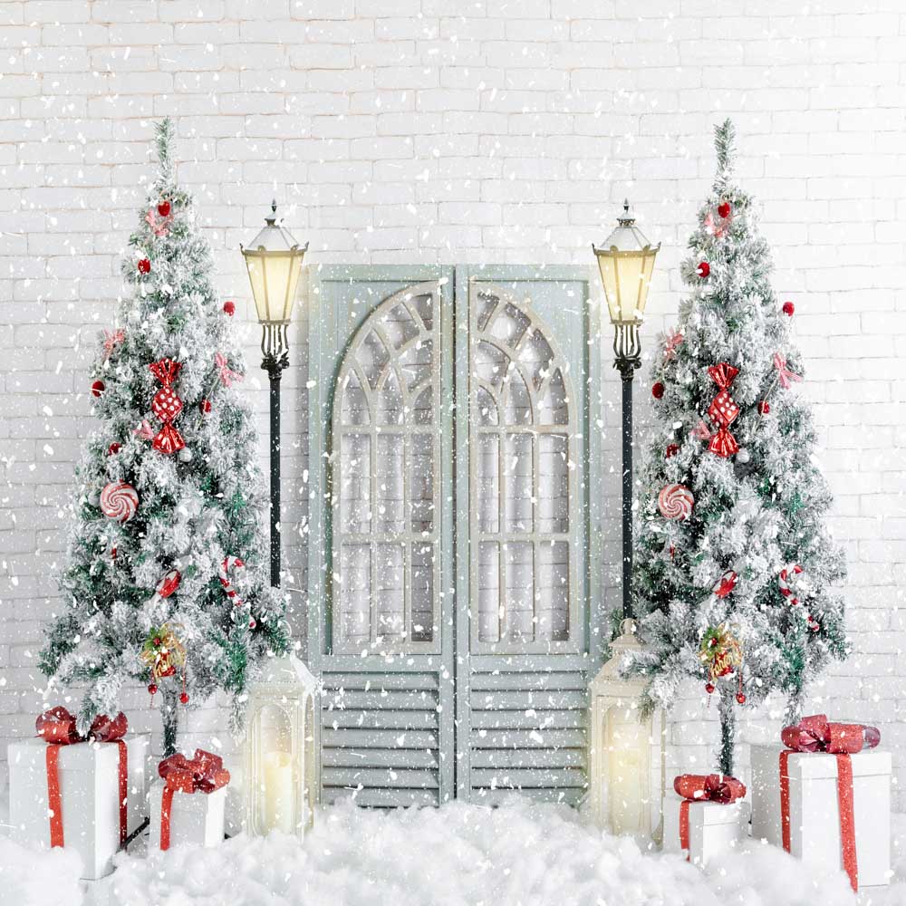 Kate Christmas Snowy Trees Backdrop Designed by Uta Mueller Photography -UK