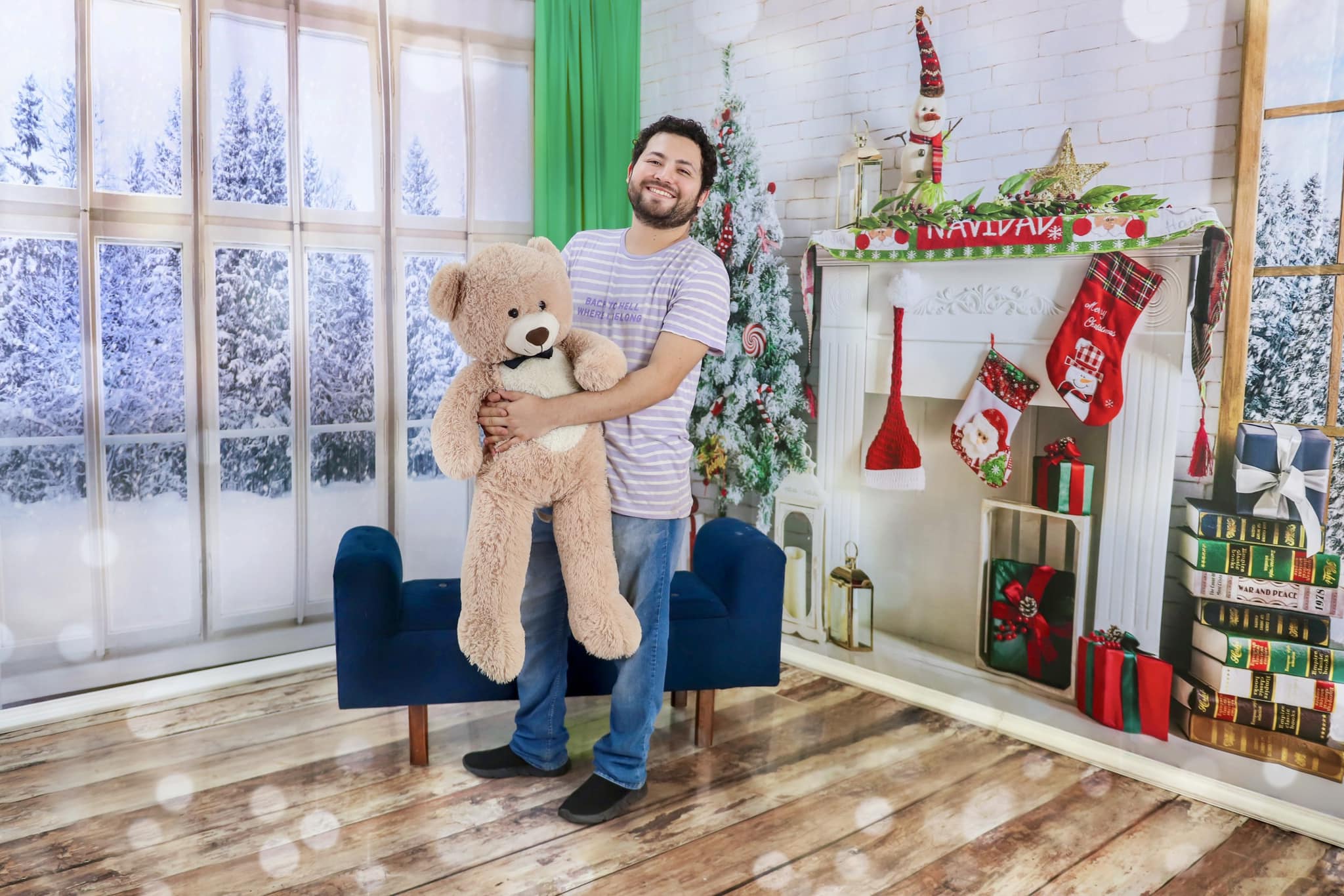 Kate Winter Christmas Fireplace Room Set -UK