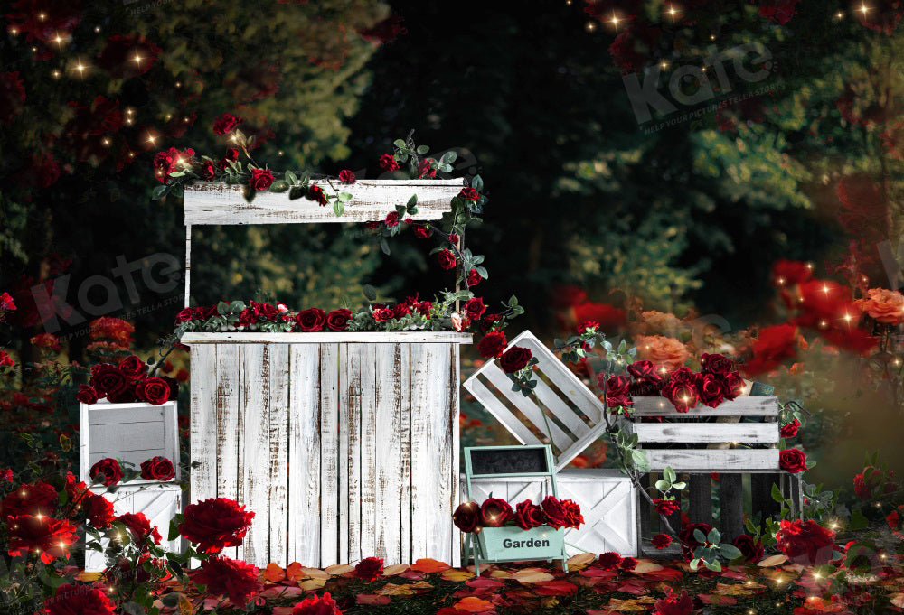 Kate Valentine's Day Rose Night Backdrop for Photography -UK