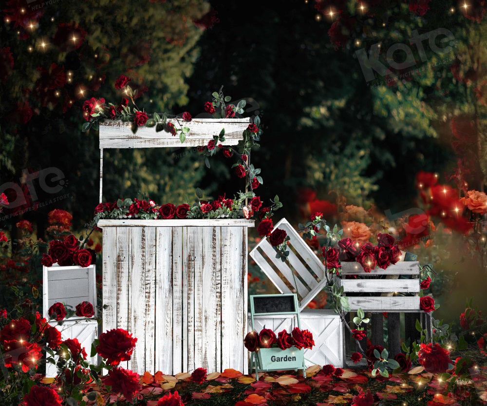 Kate Valentine's Day Rose Night Backdrop for Photography -UK