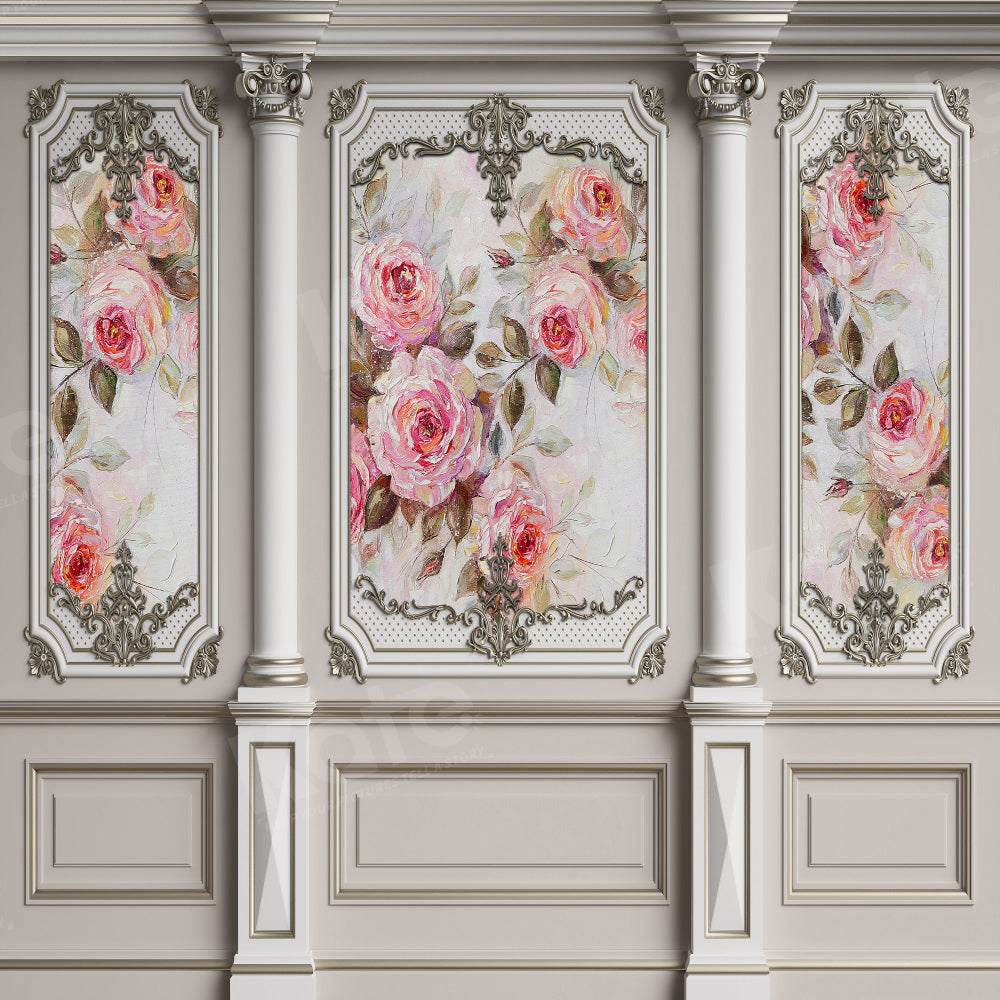 Kate White Vintage Floral Wall Backdrop for Photography -UK