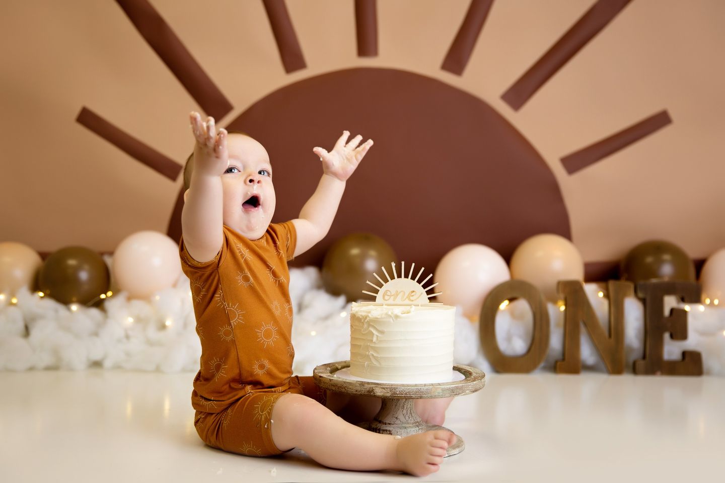 Kate Sunny Boho Balloons Backdrop Designed by Megan Leigh Photography