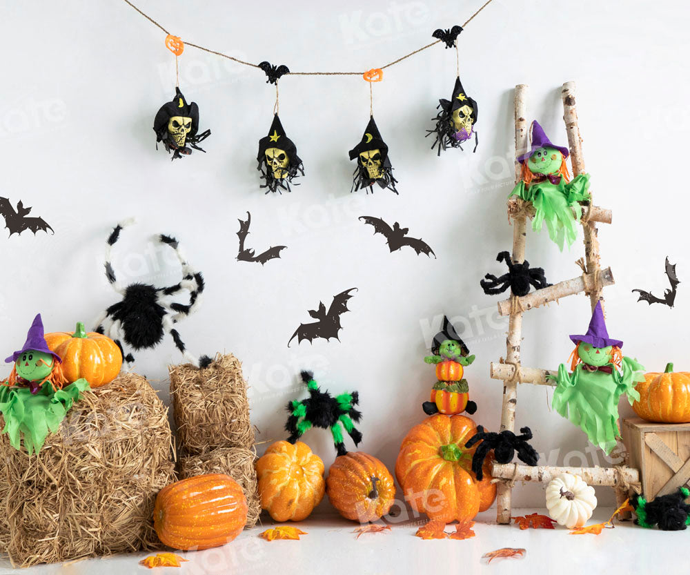 Kate Halloween Pumpkins Backdrop Designed by Uta Mueller Photography -UK
