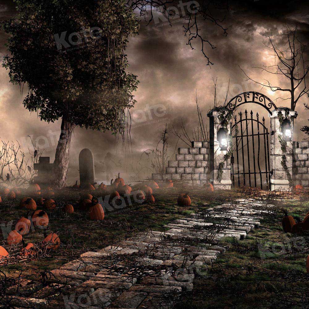 Kate Halloween Yard Night Backdrop Designed by Chain Photography -UK