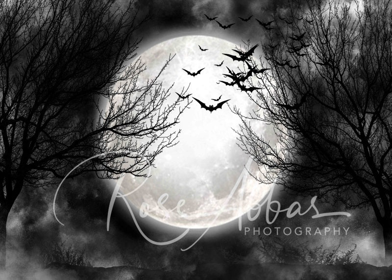 Kate Halloween Spooky Full Moon Backdrop Designed By Rose Abbas -UK