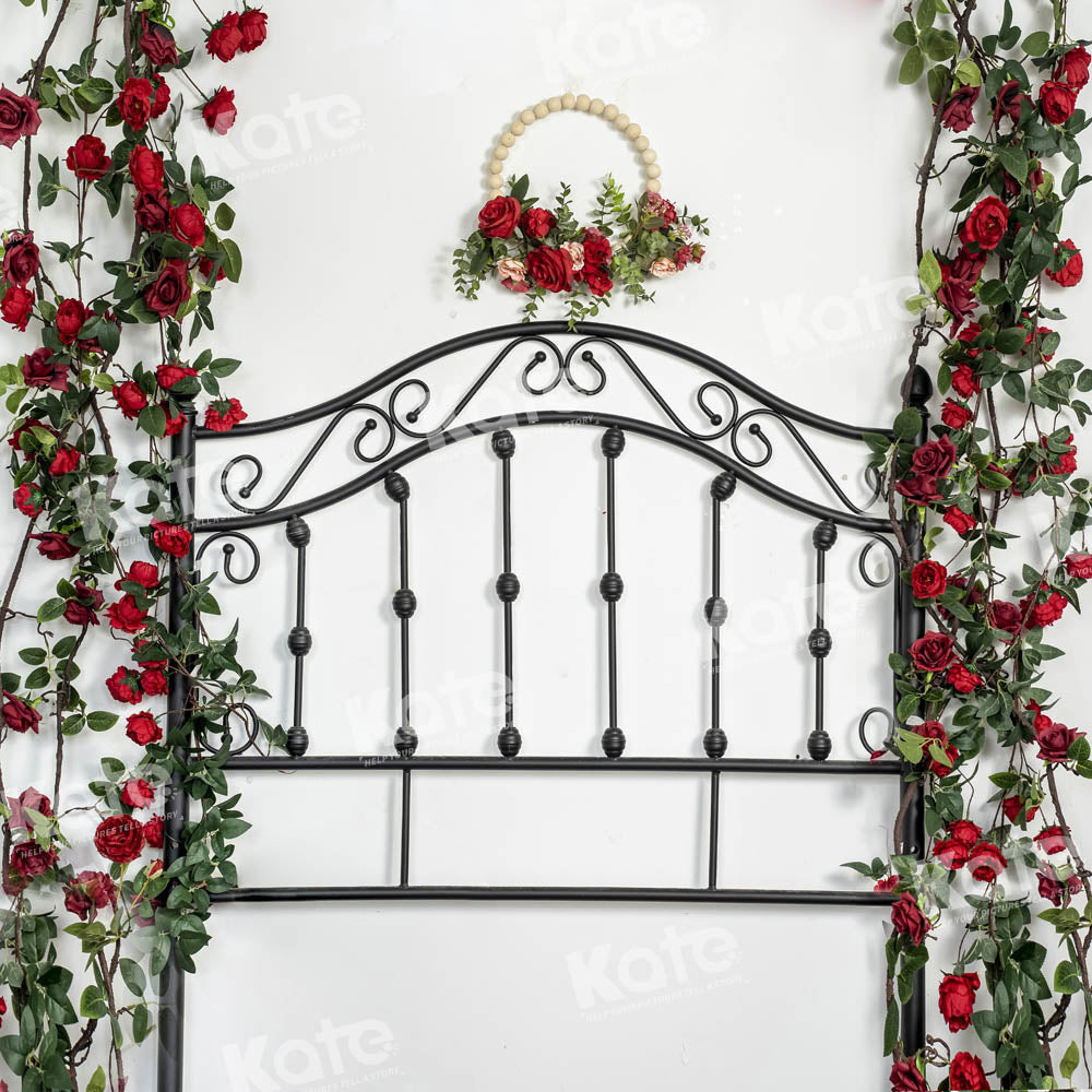 Kate Valentine's Day Romantic Rose Headboard Backdrop Designed by Emetselch -UK