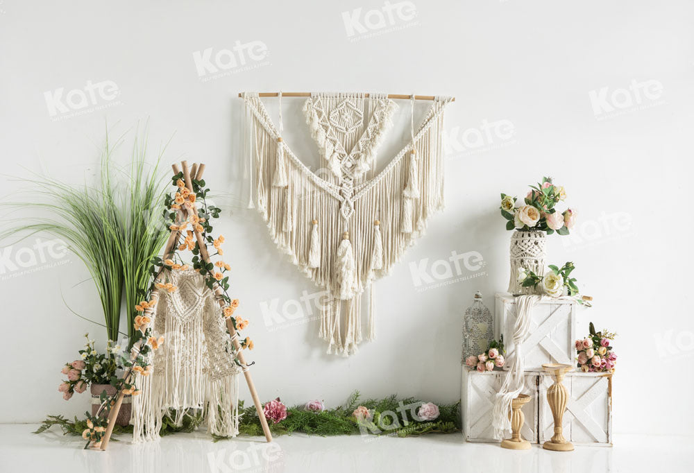 Kate Spring Boho Flower Tent Backdrop Designed by Emetselch -UK