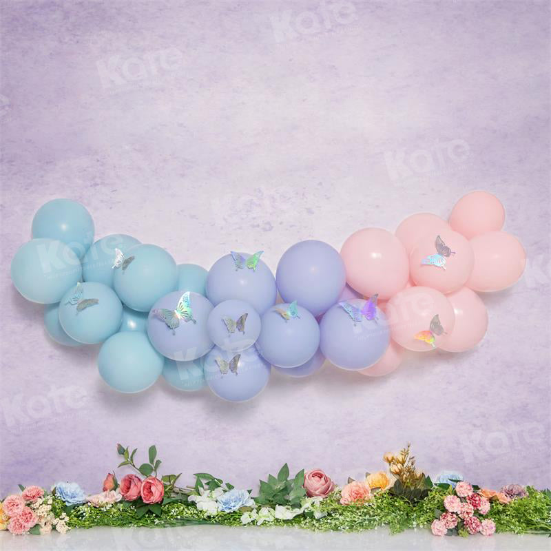 Kate Spring Flower Butterfly Balloons Backdrop for Photography -UK