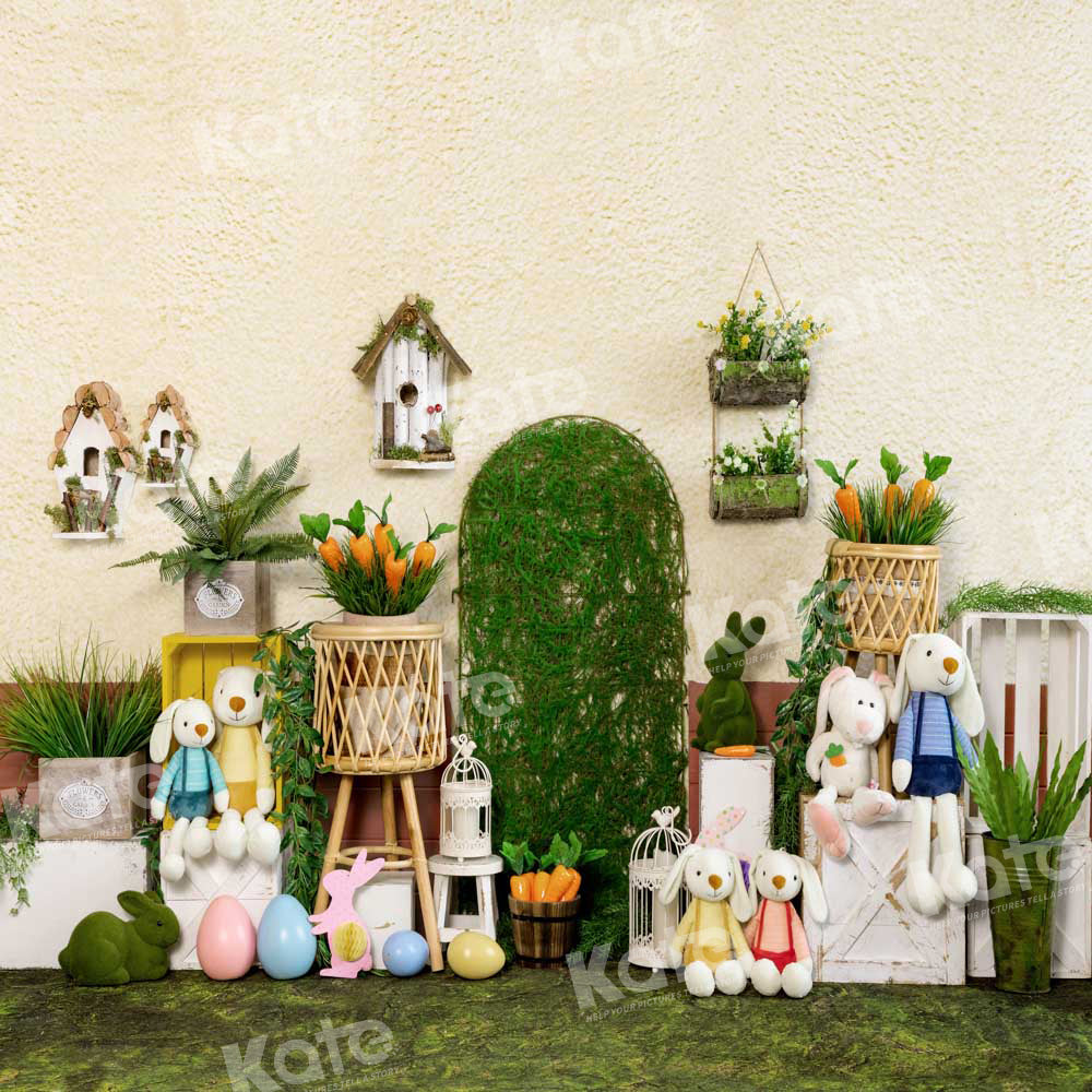 Kate Easter Bunny Garden Backdrop Designed by Emetselch -UK