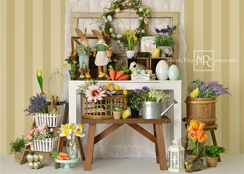 Kate Farmhouse Easter Backdrop Designed by Mandy Ringe Photography -UK