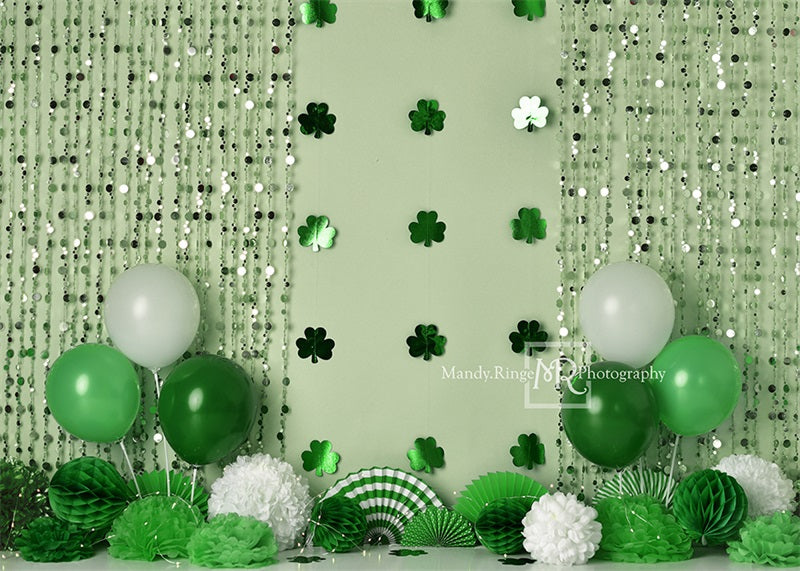 Kate St. Patrick's Day Shamrock Party Backdrop Designed by Mandy Ringe Photography -UK