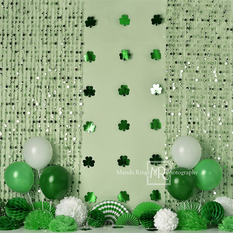 Kate St. Patrick's Day Shamrock Party Backdrop Designed by Mandy Ringe Photography -UK