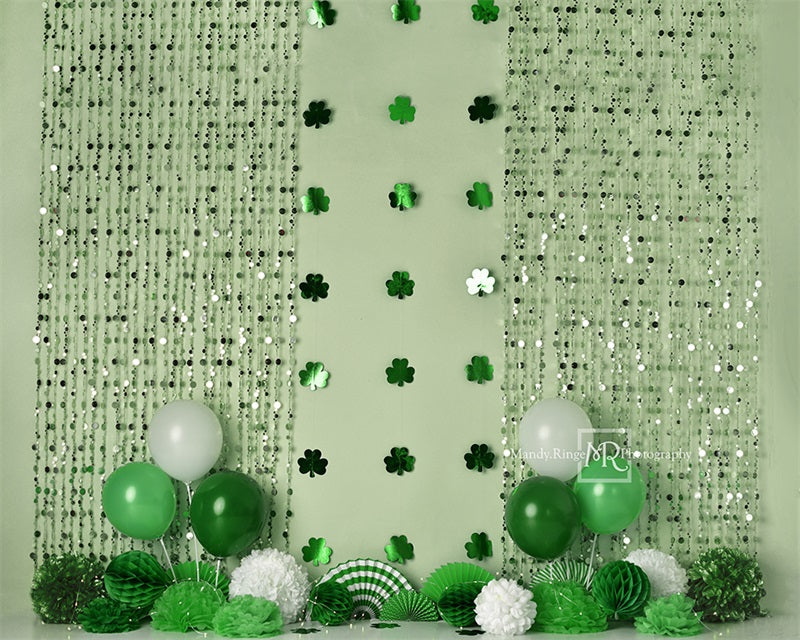 Kate St. Patrick's Day Shamrock Party Backdrop Designed by Mandy Ringe Photography -UK