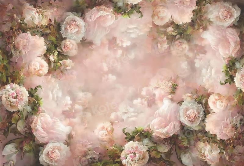 Kate Pink Floral Fine Art Backdrop for Photography -UK