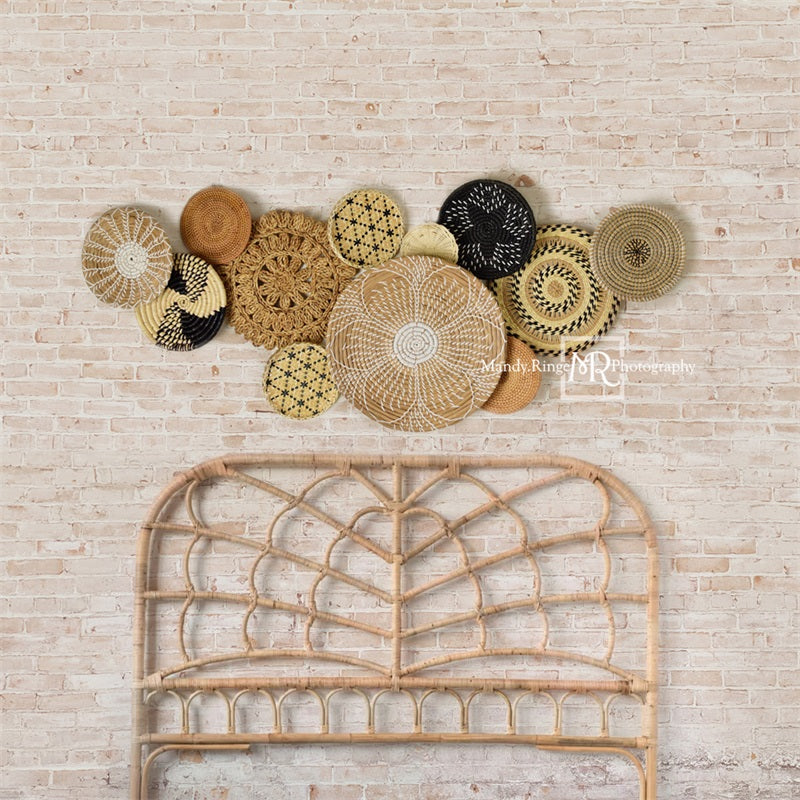 Kate Boho Headboard Baskets Backdrop Designed by Mandy Ringe Photography -UK