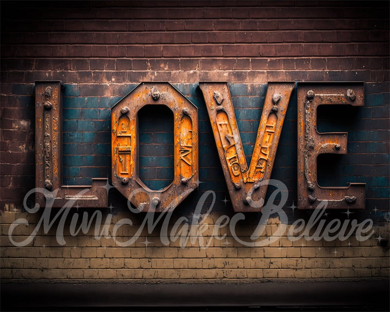 Kate Valentine Industrial Distressed Brick wall Backdrop Designed by Mini MakeBelieve -UK