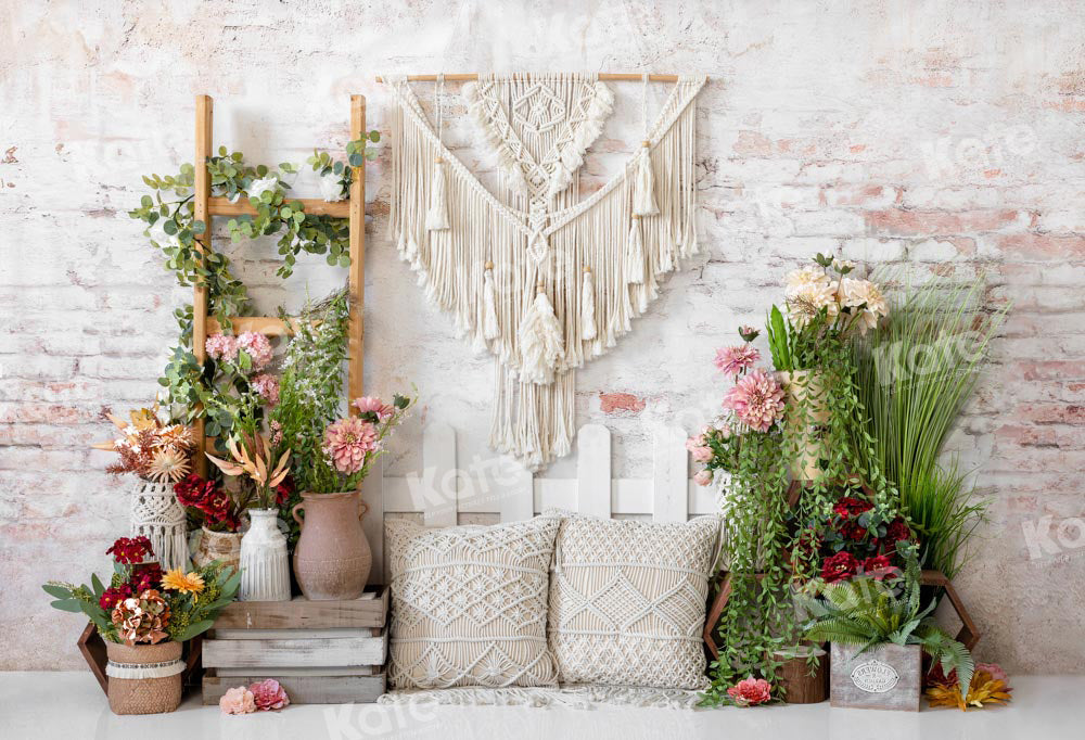 Kate Spring Boho Flower Backdrop Designed by Emetselch -UK