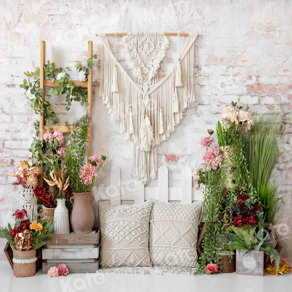 Kate Spring Boho Flower Backdrop Designed by Emetselch -UK