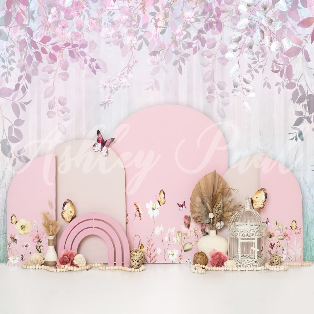 Kate Spring Floral Boho Backdrop Designed by Ashley Paul -UK