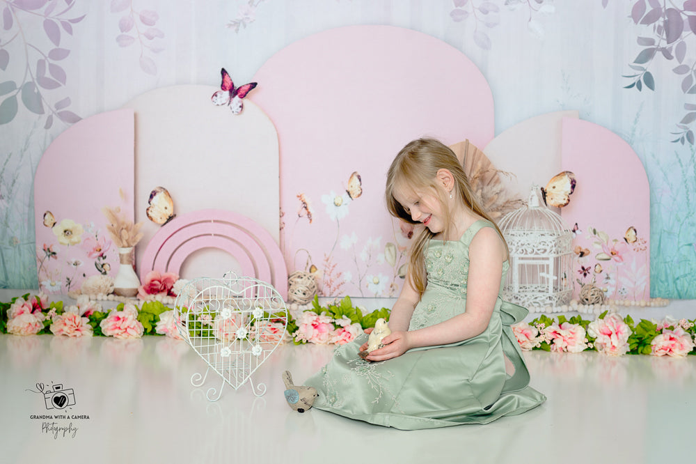 Kate Spring Floral Boho Backdrop Designed by Ashley Paul -UK