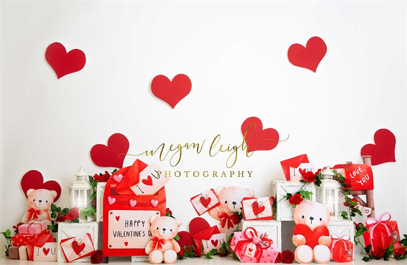 Kate Valentine's Day Love Letters Backdrop Designed by Megan Leigh Photography -UK
