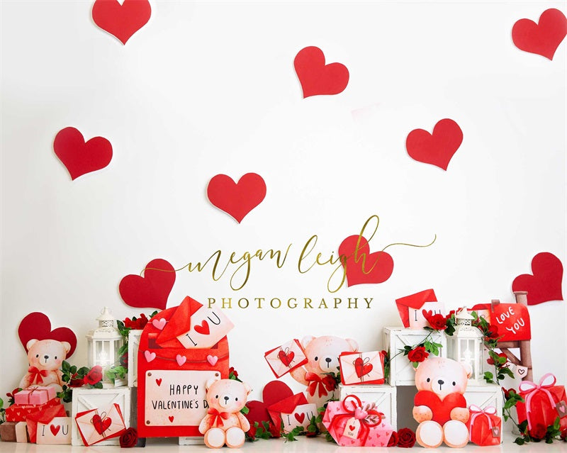 Kate Valentine's Day Love Letters Backdrop Designed by Megan Leigh Photography -UK