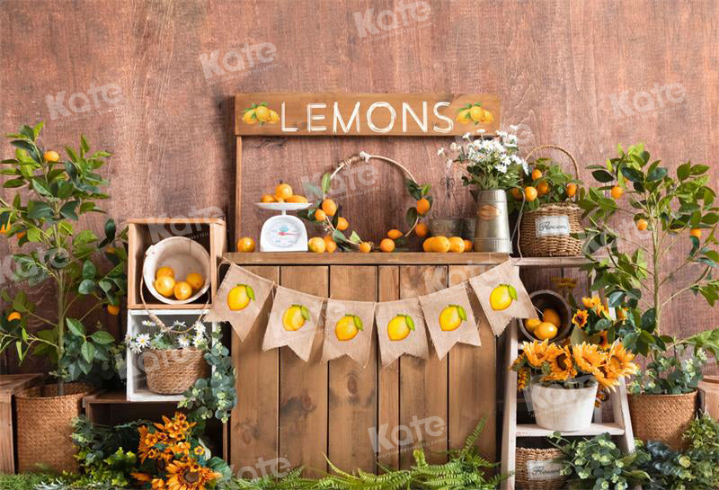 Kate Spring/Summer Lemon Fresh Backdrop for Photography -UK