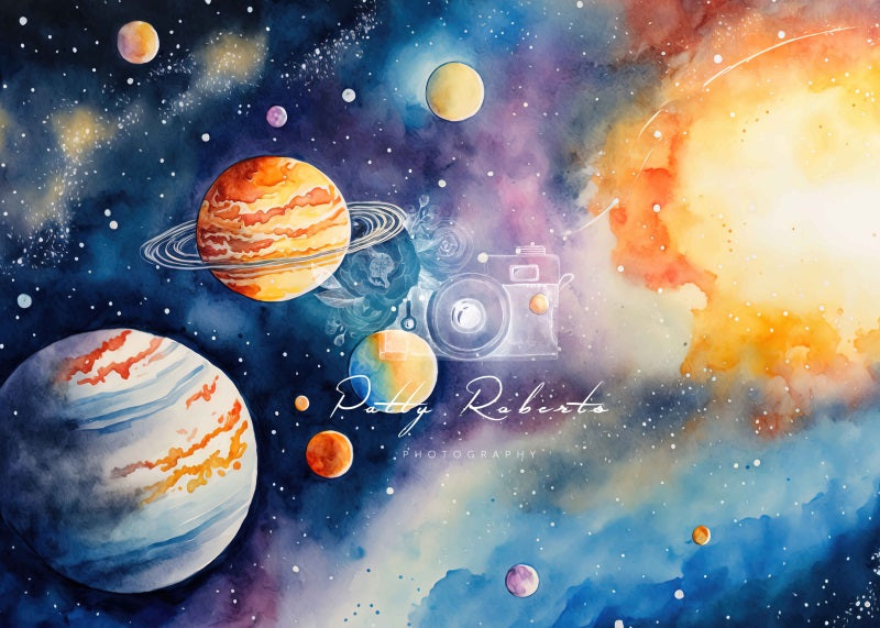 Kate Outer Space Cake Smash Backdrop Designed by Patty Robert -UK