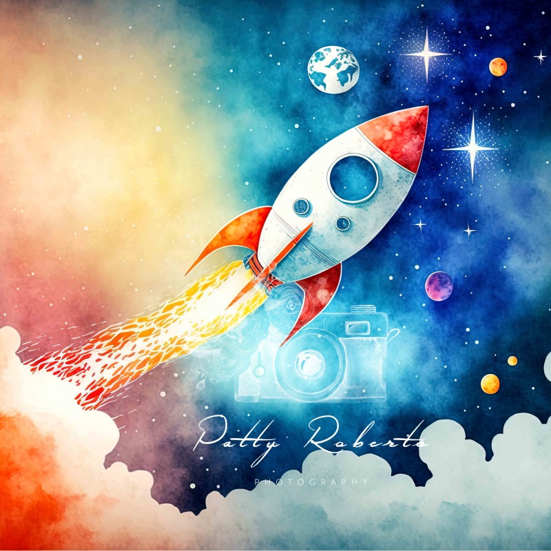 Kate Space Mission Boy Backdrop Designed by Patty Robert -UK