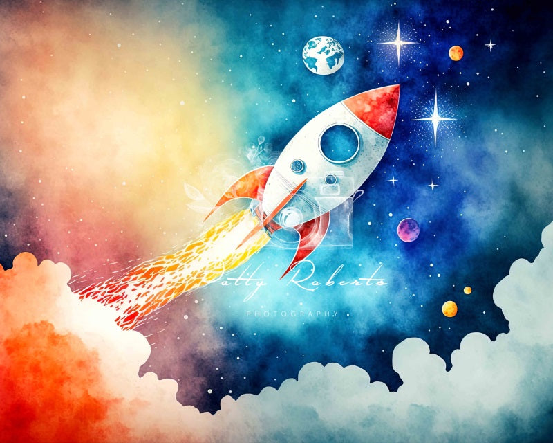 Kate Space Mission Boy Backdrop Designed by Patty Robert -UK