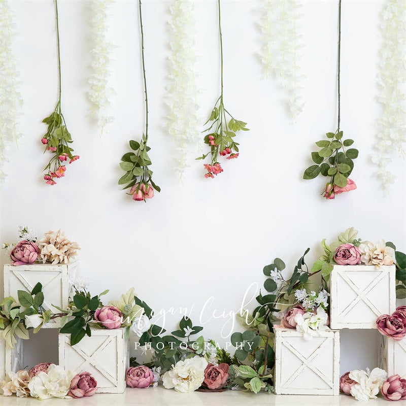 Kate Boho Floral Birthday Backdrop Designed by Megan Leigh Photography -UK