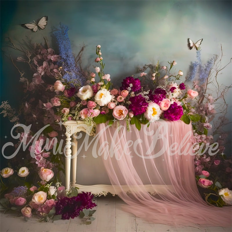 Kate Fine Art Interior Floral Curtain Backdrop Designed by Mini MakeBelieve -UK