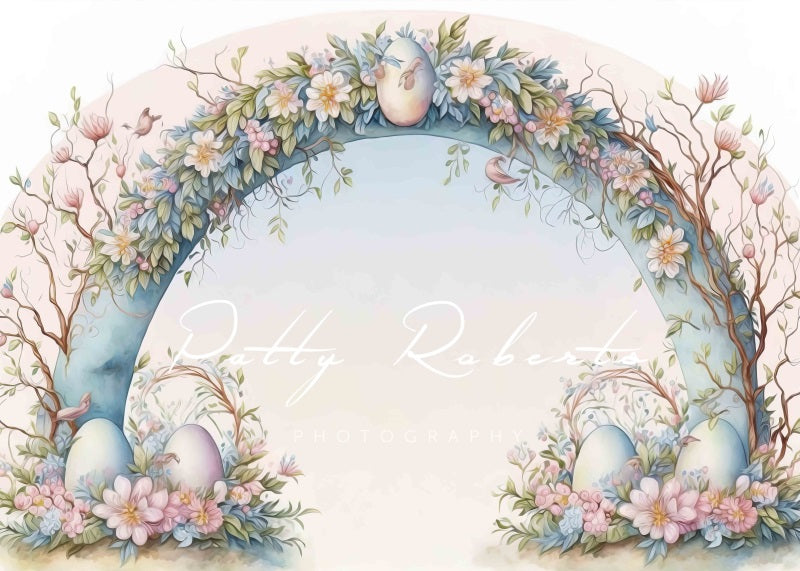 Kate Joyful Spring Easter Egg Backdrop Designed by Patty Robert -UK